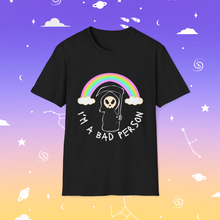 Load image into Gallery viewer, I’m A Bad Person Unisex Softstyle T-Shirt