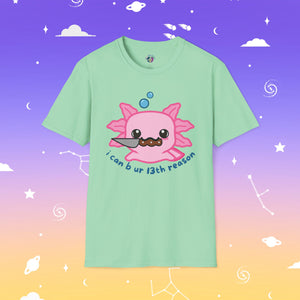 Axolotl Knife Threat Unisex T-Shirt