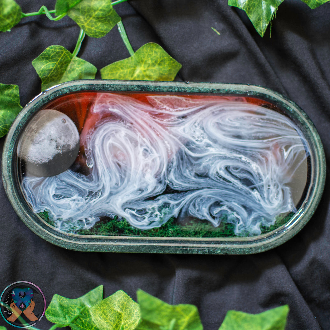 Wispy Red Sky Tray