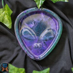 4.375" Purple Alien Head Ashtray