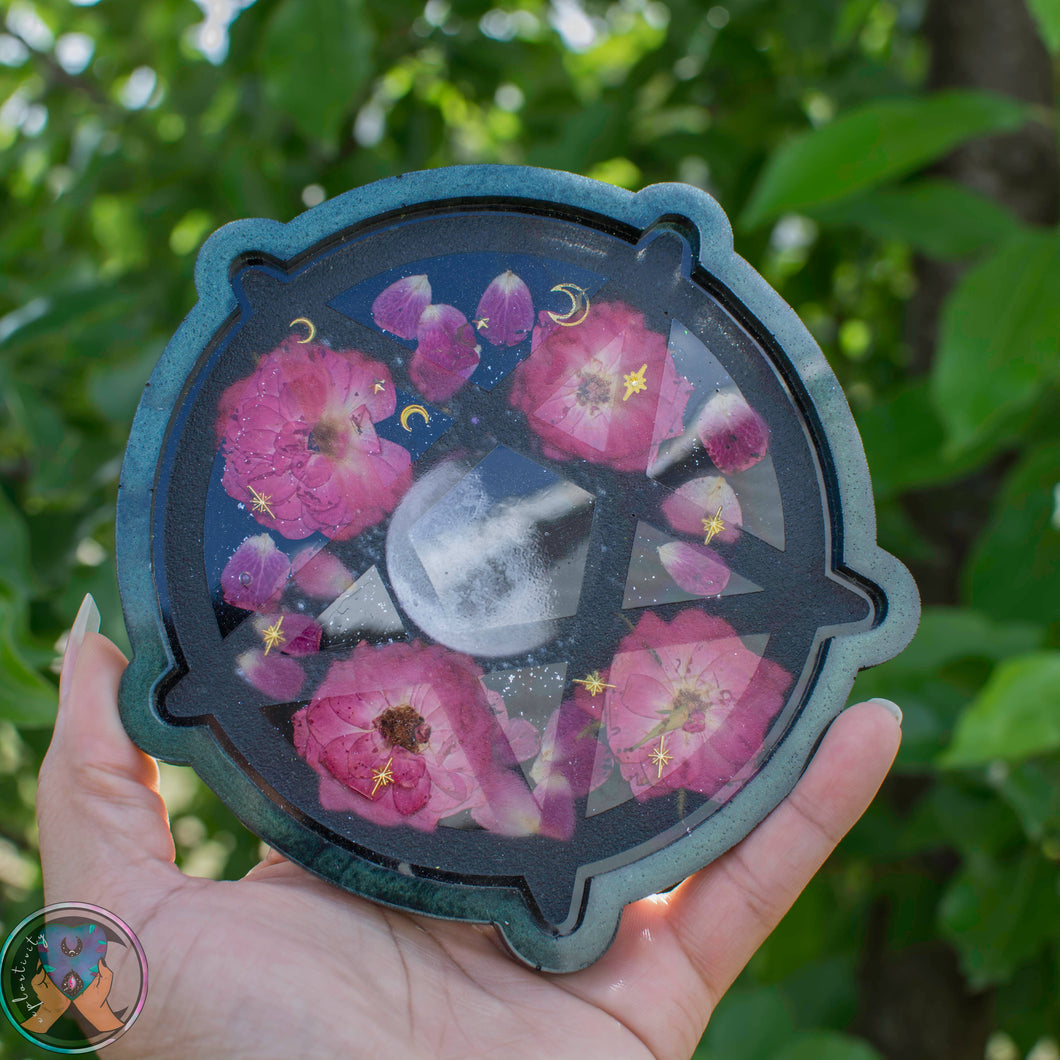 Moons & Roses Pentagram Tray