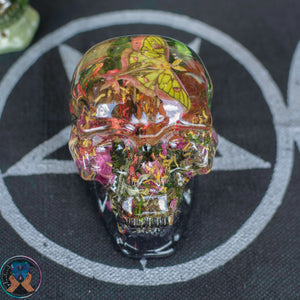 3" Botanical Skull