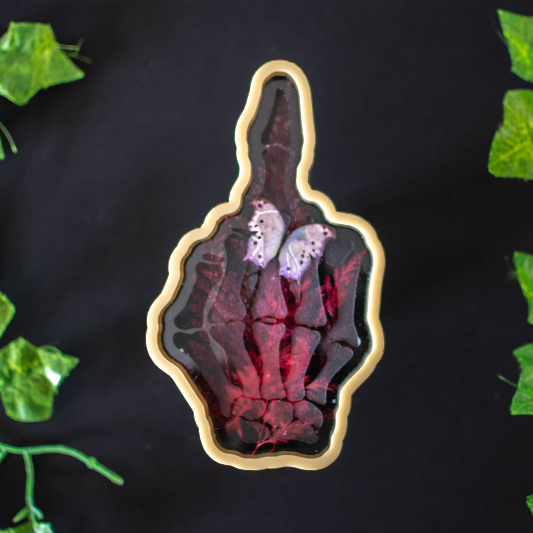 Holo Moth Middle Finger Tray