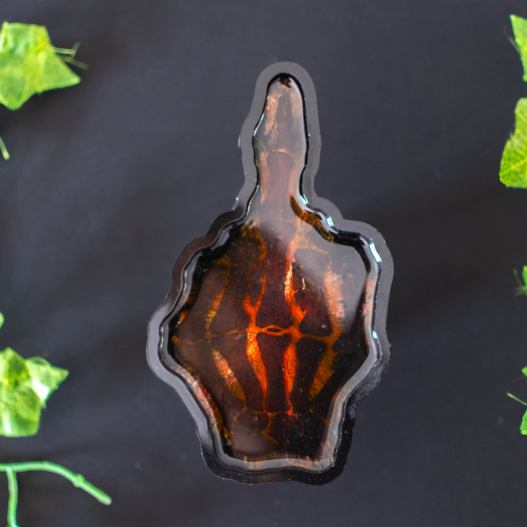 Fiery Middle Finger Tray