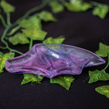 Load image into Gallery viewer, Purple &amp; Blue Inky Batwing Dish (Right)
