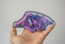 Load image into Gallery viewer, Purple &amp; Blue Inky Batwing Dish (Right)
