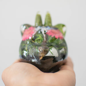 Botanical Horned Cat Head