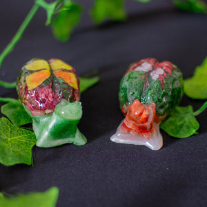 Botanical Brain Skull Figurine
