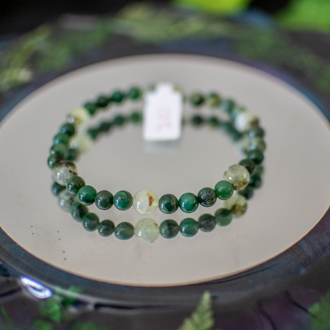 Prehnite & Verdite Bracelet