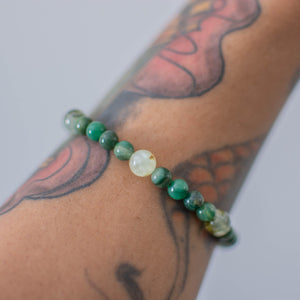 Prehnite & Verdite Bracelet