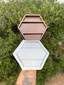 7” Hexagon Tray or Shelf Mold