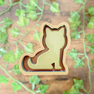 4” Cat Business Card/Phone Holder