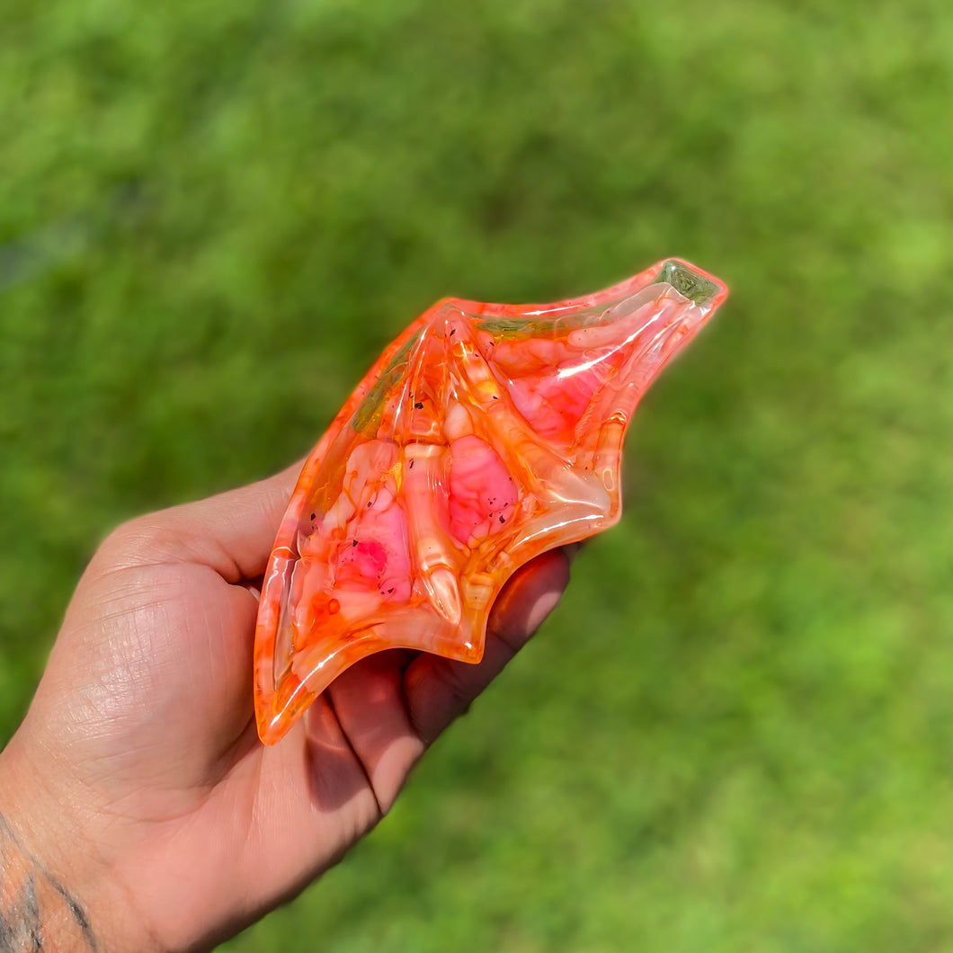 Fiery Ink Bat Wing Dish Set