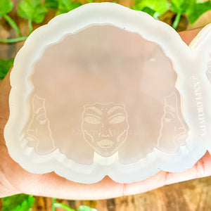 3" Afro-Hekate Flat Mold