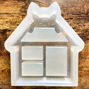 6.5" Cat House Mini Shelf Mold